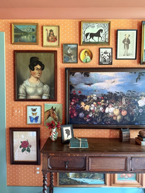 After photo showing bold colorful design by Anything But Gray Magnolia Network duo