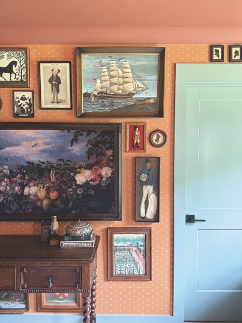 Colorful maximalist room design by Gray Benko from Anything But Gray on Magnolia Network