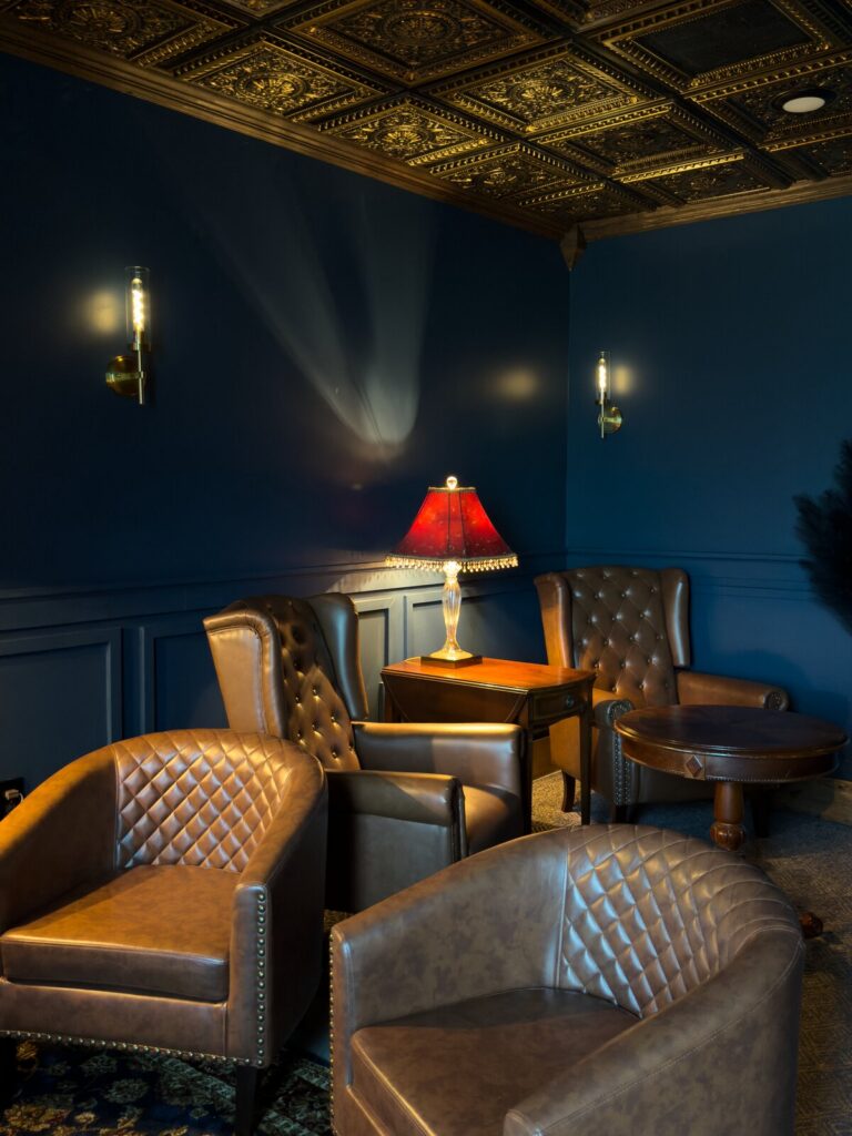 The speakeasy room at Neat & Noble